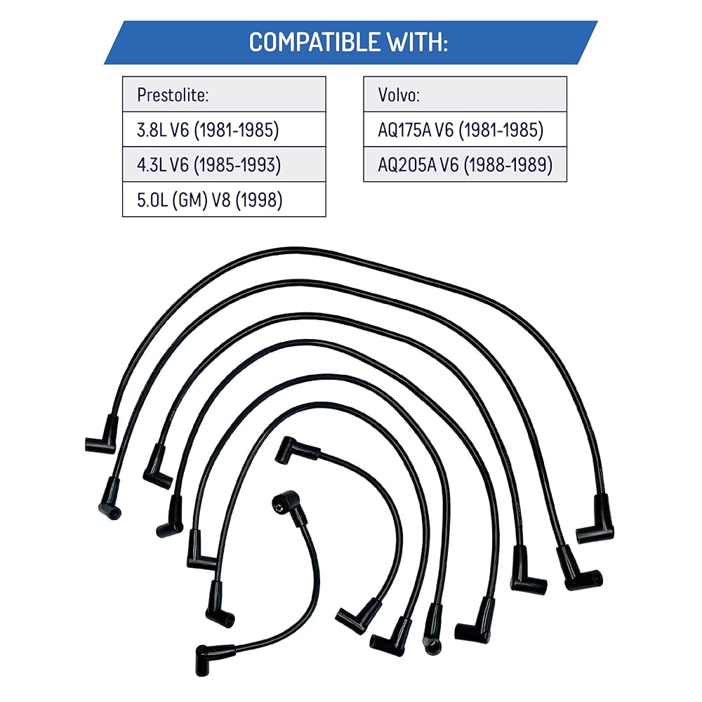 Amazon.com: Spark Plug Wire Set Replacement for Volvo Penta